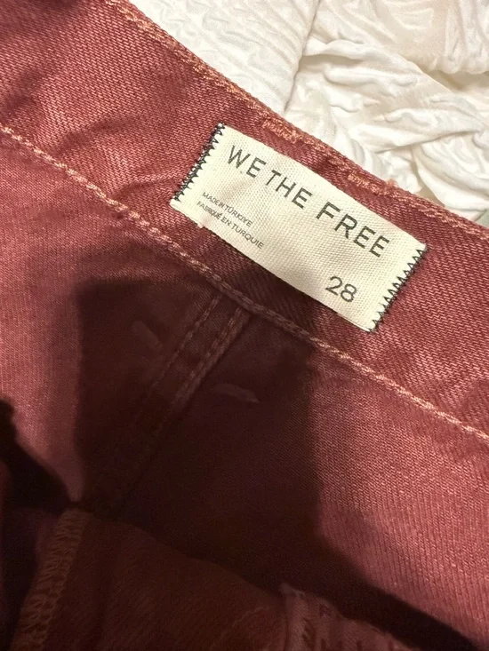 We The Free Rust Red Arc Jean barrel Jean (nwt) - Picture 4 of 7